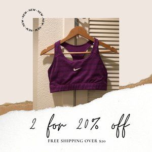 Purple Nike Dri-fit Sports Bra